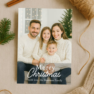 Modern Family-fotokort för jul-Helgdag Inbjudningar