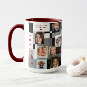 Modern Family Gift Add 18 Photos Kärlek You Stepda Mugg