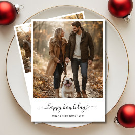 Modern Family Hund Photo jul Lycklig Howlidays Julkort