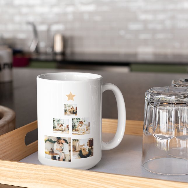 Modern Family Julgran-foto med stjärnan Kaffemugg (Skapare uppladdad)