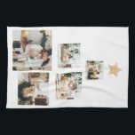 Modern Family Julgran-foto med stjärnan Kökshandduk<br><div class="desc">Fånga magin i din familjs helgdag med vår "Modern Family Julgran with Photo"-personlig keepVII.Omvandla dina familjers speciella minnen till en helgdag av samma slag med vår "Modern Family Julgran med Photo"-prydnad från Zazzle. Ordna er i dag och gör den här julhelgen verkligt minnesvärd!</div>