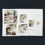 Modern Family Julgran-foto med stjärnan Kökshandduk<br><div class="desc">Fånga magin i din familjs helgdag med vår "Modern Family Julgran with Photo"-personlig keepVII.Omvandla dina familjers speciella minnen till en helgdag av samma slag med vår "Modern Family Julgran med Photo"-prydnad från Zazzle. Ordna er i dag och gör den här julhelgen verkligt minnesvärd!</div>