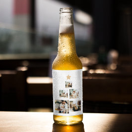 Modern Family Julgran-foto med stjärnan Ölflaska Etikett