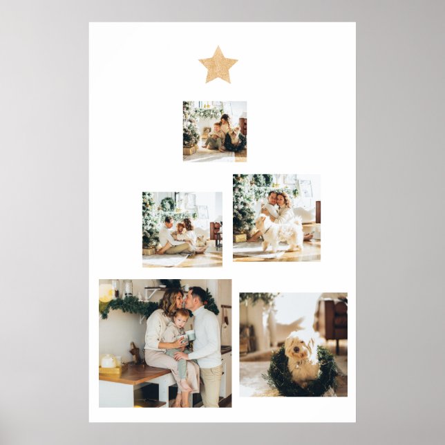 Modern Family Julgran-foto med stjärnan Poster (Framsidan)