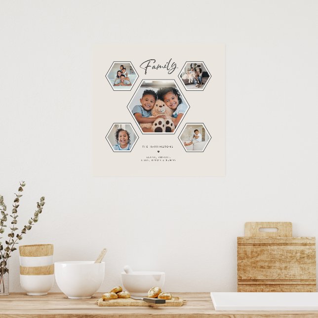 Modern Family Multibildskollagegalleri Poster (Kök)