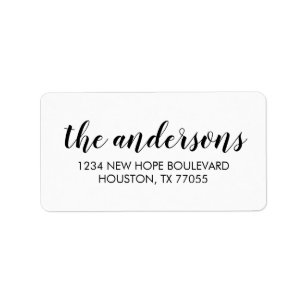 Modern Family Namn-Returetiketter Adressetikett