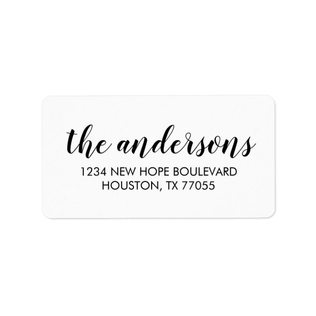 Modern Family Namn-Returetiketter Adressetikett (Framsidan)