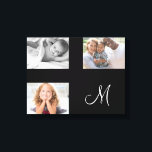 Modern Family Photo Anpassningsbar Collage Monogra Canvastryck<br><div class="desc">Ladda upp ditt eget foto för att skapa det där biet! Perfekt för den speciella systern i ditt liv. Den här designen skapades genom digital grafik. Den kan vara personlig i det område som tillhandahålls genom att ändra fotot och/eller text. Du kan också anpassa den genom att klicka för att...</div>