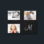 Modern Family Photo Anpassningsbar Collage Monogra Canvastryck<br><div class="desc">Ladda upp ditt eget foto för att skapa det där biet! Perfekt för den speciella systern i ditt liv. Den här designen skapades genom digital grafik. Den kan vara personlig i det område som tillhandahålls genom att ändra fotot och/eller text. Du kan också anpassa den genom att klicka för att...</div>