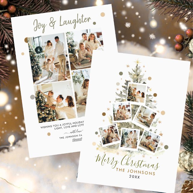 Modern Family Photo Collage God jul Julkort (Skapare uppladdad)