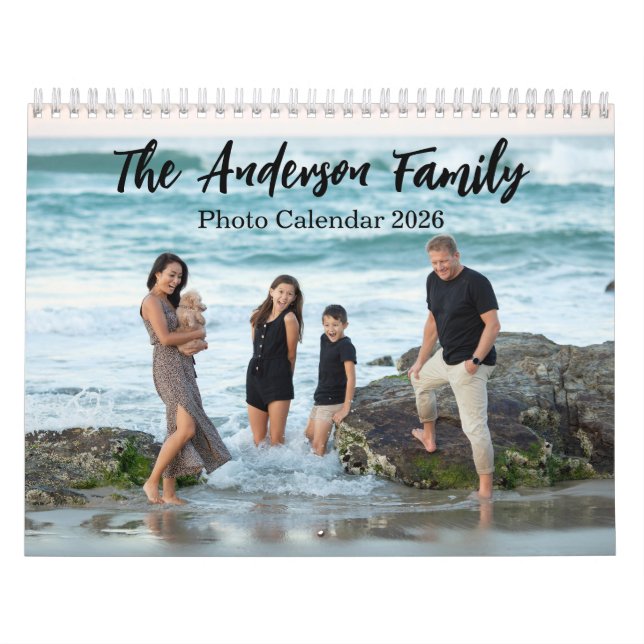 Modern Family Photo Collage Kalender (Omslag)