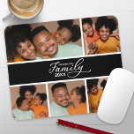 Modern Family Photo Collage Musmatta<br><div class="desc">Omvandla arbetsytan med en personlig-musknapp med den här dynamiska fotosamlingsmallen. Lägg till bilder,  året,  familjen namn och all anpassningsbar du vill ha. Gör det unikt för dig!</div>