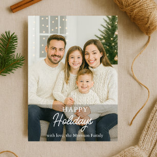 Modern Family Photo Glad helg Helgdag Card Inbjudningar