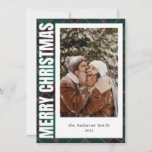 Modern Family Photo Grönt Pput God jul