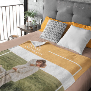 Modern Family Photo& Happy Thanksgiving Day Gift Fleecefilt