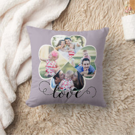 Modern Family Photo Heart Kärlek Kudde