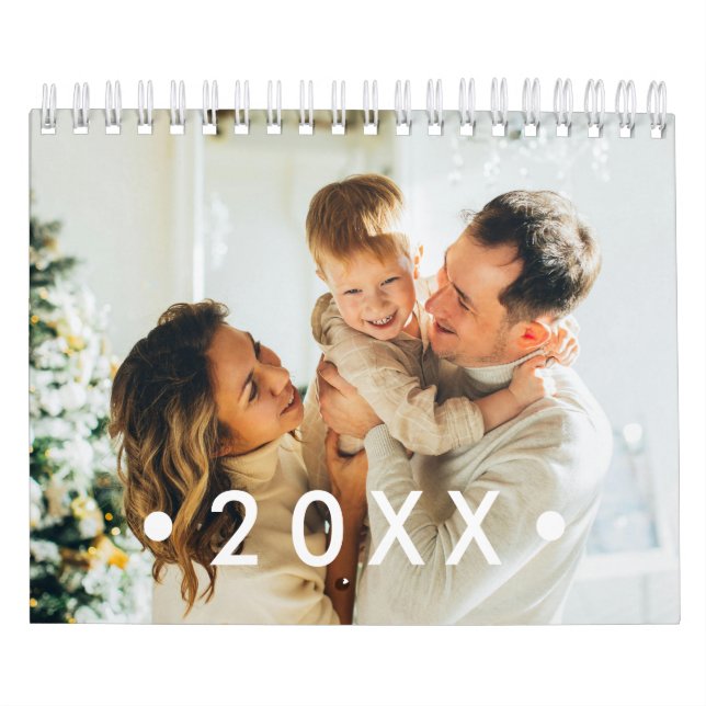 Modern Family Photo Holiday Gift Kalender (Omslag)