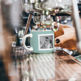 Modern Family Photo Mint Simple Loely Gift Espressomugg