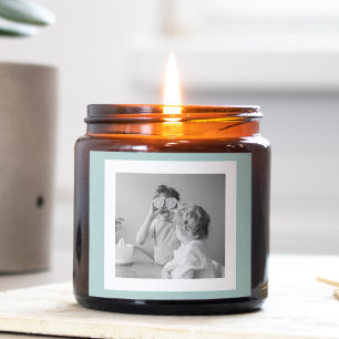 Modern Family Photo Mint Simple Loely Gift Fyrkantigt Klistermärke