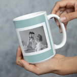 Modern Family Photo Mint Simple Loely Gift Kaffemugg<br><div class="desc">Modern Family Photo Mint Simple Loely Gift</div>