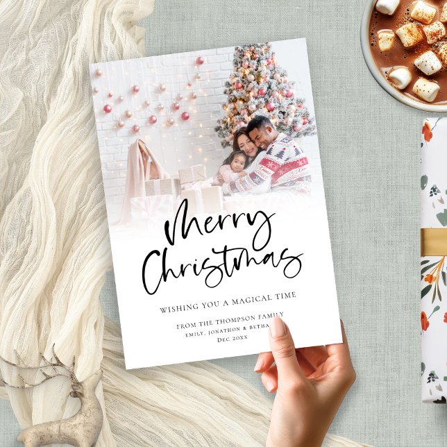 Modern Family Photo Overlay God jul Julkort (Skapare uppladdad)