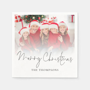 Modern Family Photo Overlay Script God jul Pappersservett