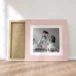 Modern Family Photo Pastel Rosa Simple Gift Canvastryck<br><div class="desc">Modern Family Photo Pastel Rosa Simple Gift</div>