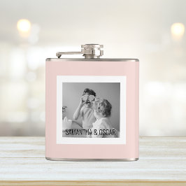Modern Family Photo Pastel Rosa Simple Gift Fickplunta
