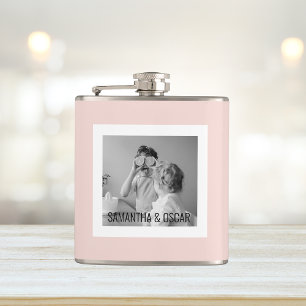 Modern Family Photo Pastel Rosa Simple Gift Fickplunta