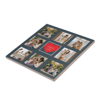 Modern Family Photo Personalized  Kakelplatta