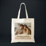 Modern Family Photo & Personlig Namn Gift Tygkasse<br><div class="desc">Modern Family Photo & Personlig Namn Gift</div>