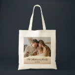 Modern Family Photo & Personlig Namn Gift Tygkasse<br><div class="desc">Modern Family Photo & Personlig Namn Gift</div>