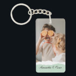 Modern Family Photo & Personlig Namn Mint Gift Nyckelring<br><div class="desc">Vi presenterar Namn Mint Gift med Modern Family Photo & Personlig! Den här unika och tankeväckande presenten är designad för att fira och vårda din familjs speciella ögonblick.Ge är en gåva av omhuldade minnen och personligens sötma med Modern Family Photo & Personlig Mint Gift. Det är ett meningsfullt och trevligt...</div>