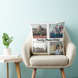 Modern Family Photo Pillow - "Familjen är allt. Kudde