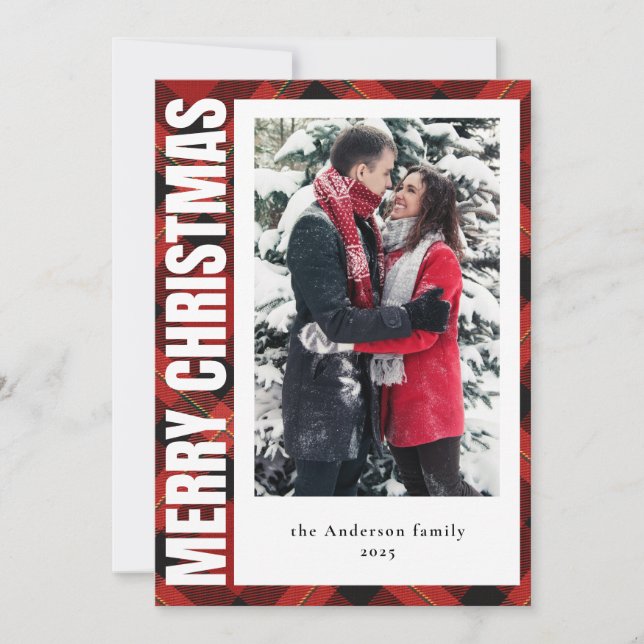 Modern Family Photo Red Play God jul Julkort (Framsida)