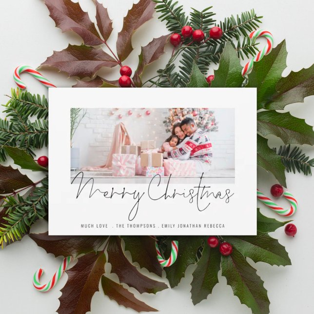 Modern Family Photo Script God jul Card (Skapare uppladdad)