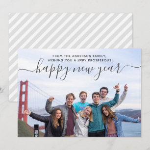 Modern Family Photo Script Gott nytt år Julkort
