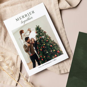 Modern Family Photo Script-hälsningskort för julhä