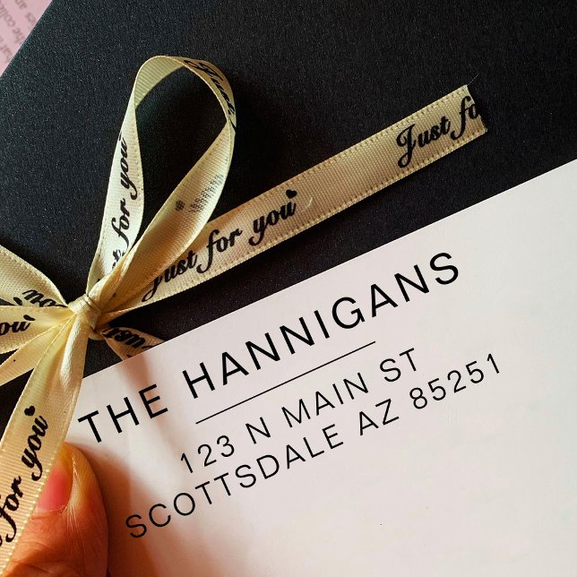 Modern Family Returadress-Personlig i Bröllop Självfärgande Stämpel (Skapare uppladdad)