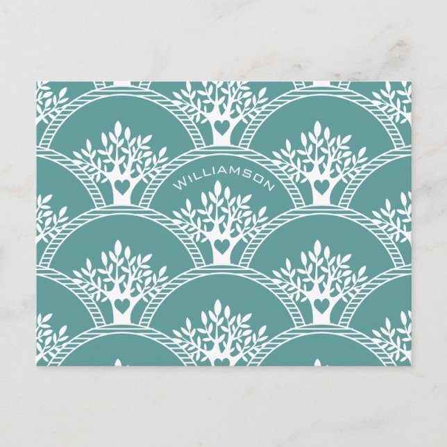 Modern Family Träd Reunion Vykort (Framsida)