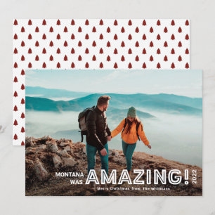 Modern Fantastisk Travel Fullt Bleed Photo jul H Julkort