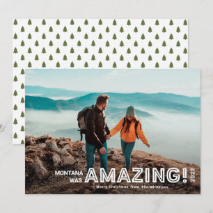 Modern Fantastisk Travel Fullt Bleed Photo Jul Julkort
