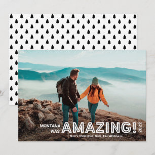 Modern Fantastisk Travel Fullt Bleed Photo Jul Julkort
