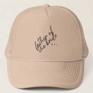 Modern Far i Bride Beige + Black Script Keps