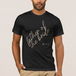 Modern Far i Bride   Beige + Black Script T Shirt