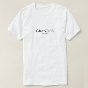 Modern Farfar Est År T Shirt