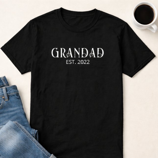 Modern Farfar Grundad  T Shirt (Skapare uppladdad)