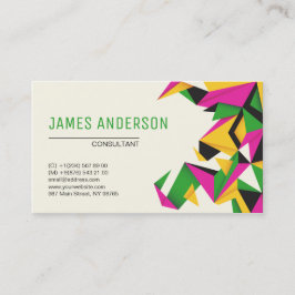 Modern Färg Abstrakt Professionell Visitkort