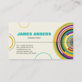 Modern Färg Abstrakt Professionell Visitkort