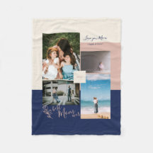 Modern Färg blockfotosamling för Mamma